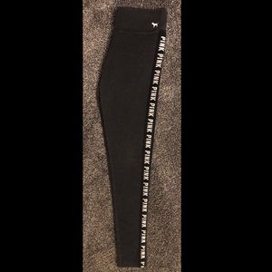 PINK VS. Yoga Logo Stripe Leggings